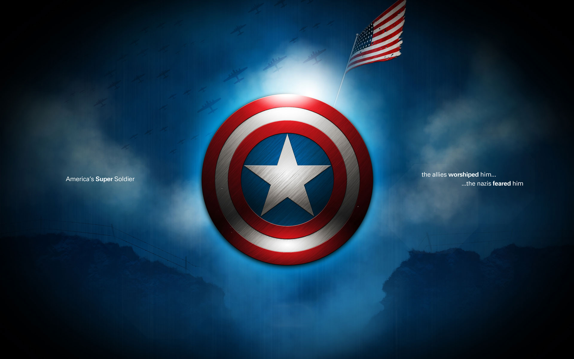 Captain America Shield Wallpaper HD