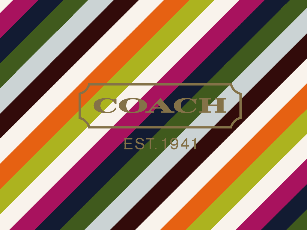 Coach Logo Stripes Wallpaper Background Layout