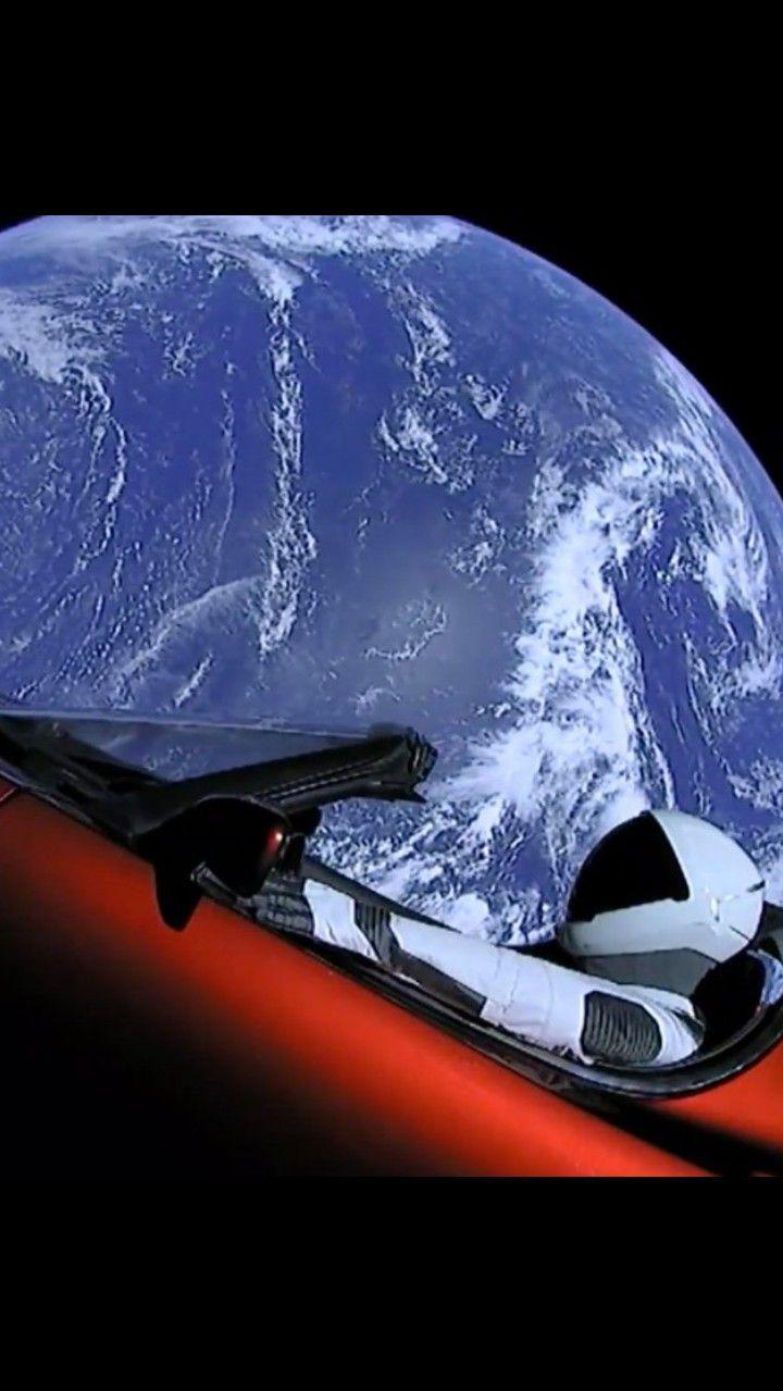 This Is A Real Picture Of An Actual Tesla Roadster In Space With