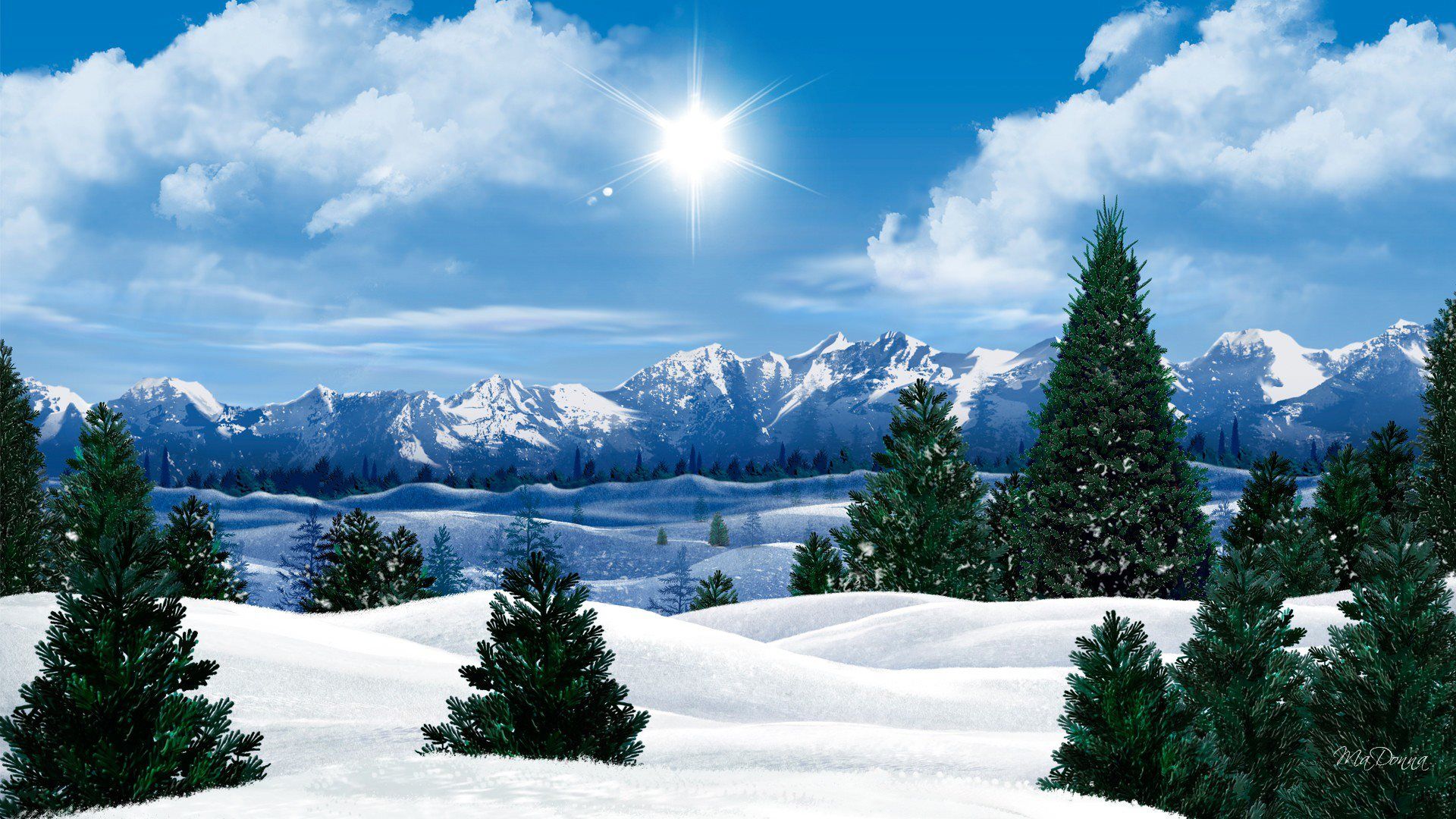 Snow Nature Wallpaper On