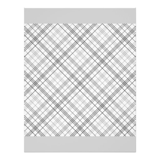 Plaid White Black Grey Gray Pattern Background Flyer