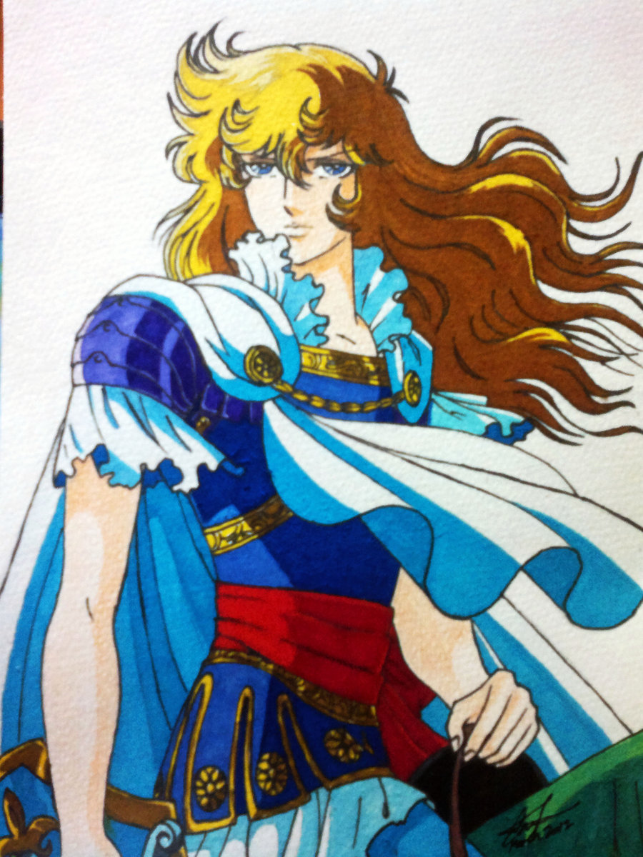 Lady Oscar Rose Of Versailles By No4art