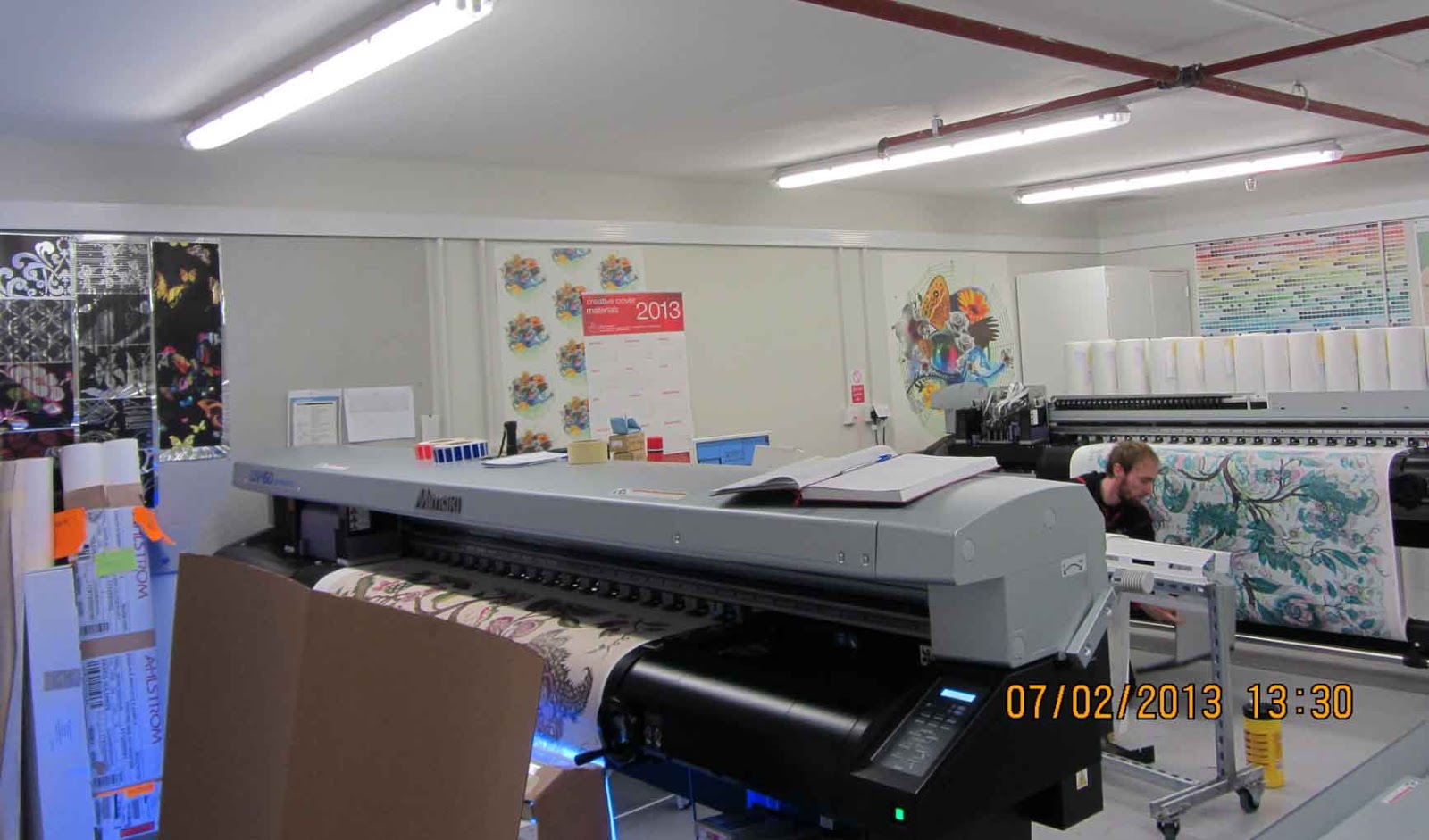 Then Finally Went On To See The Heatembossing Printed Vinyls Machine