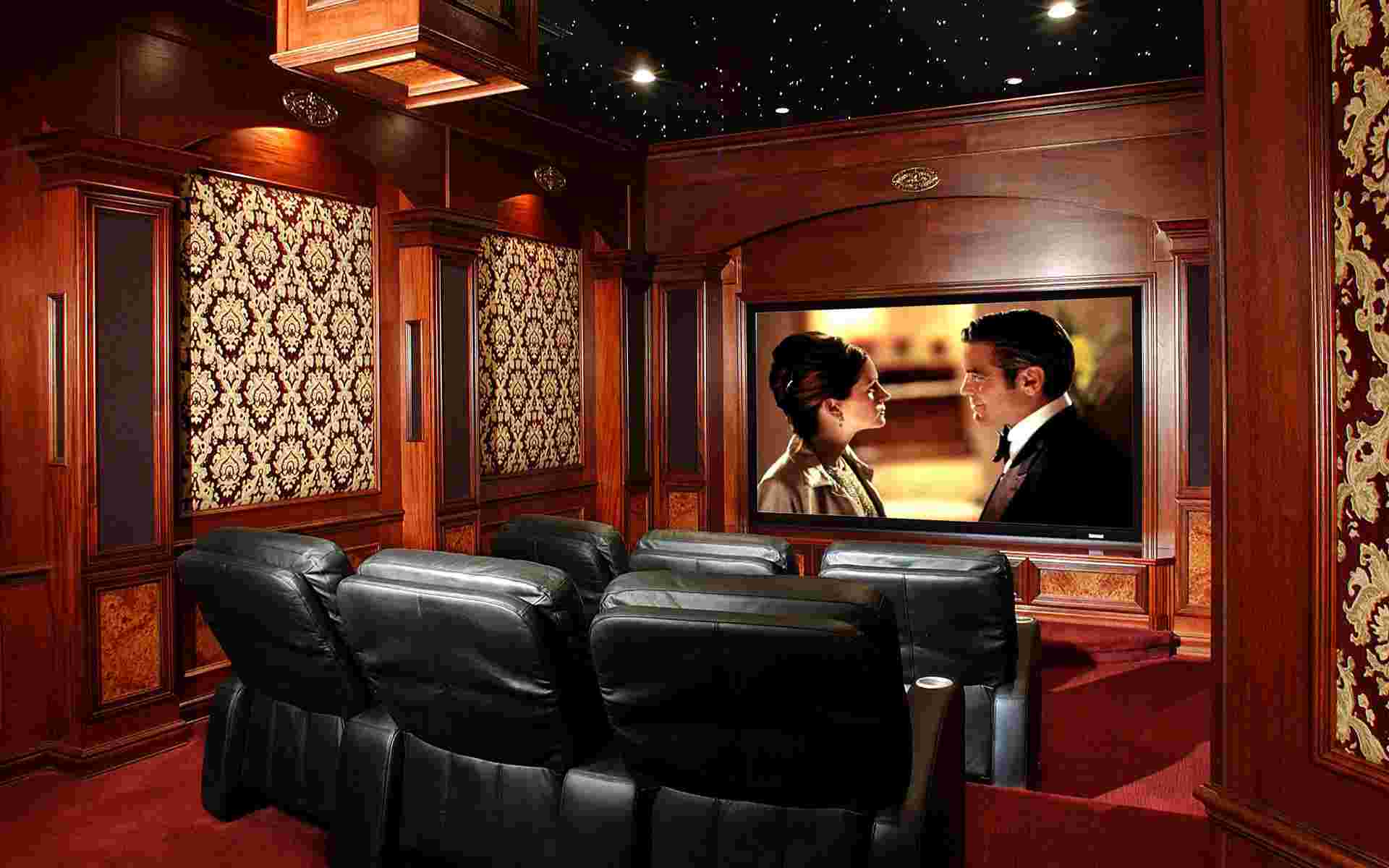 Home Theater Wallpaper Ome Buildings
