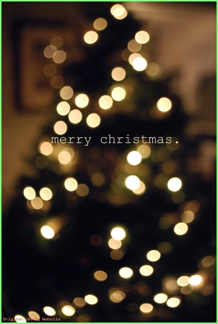 Wallpaper iPhone Christmas Tree Bokah Background