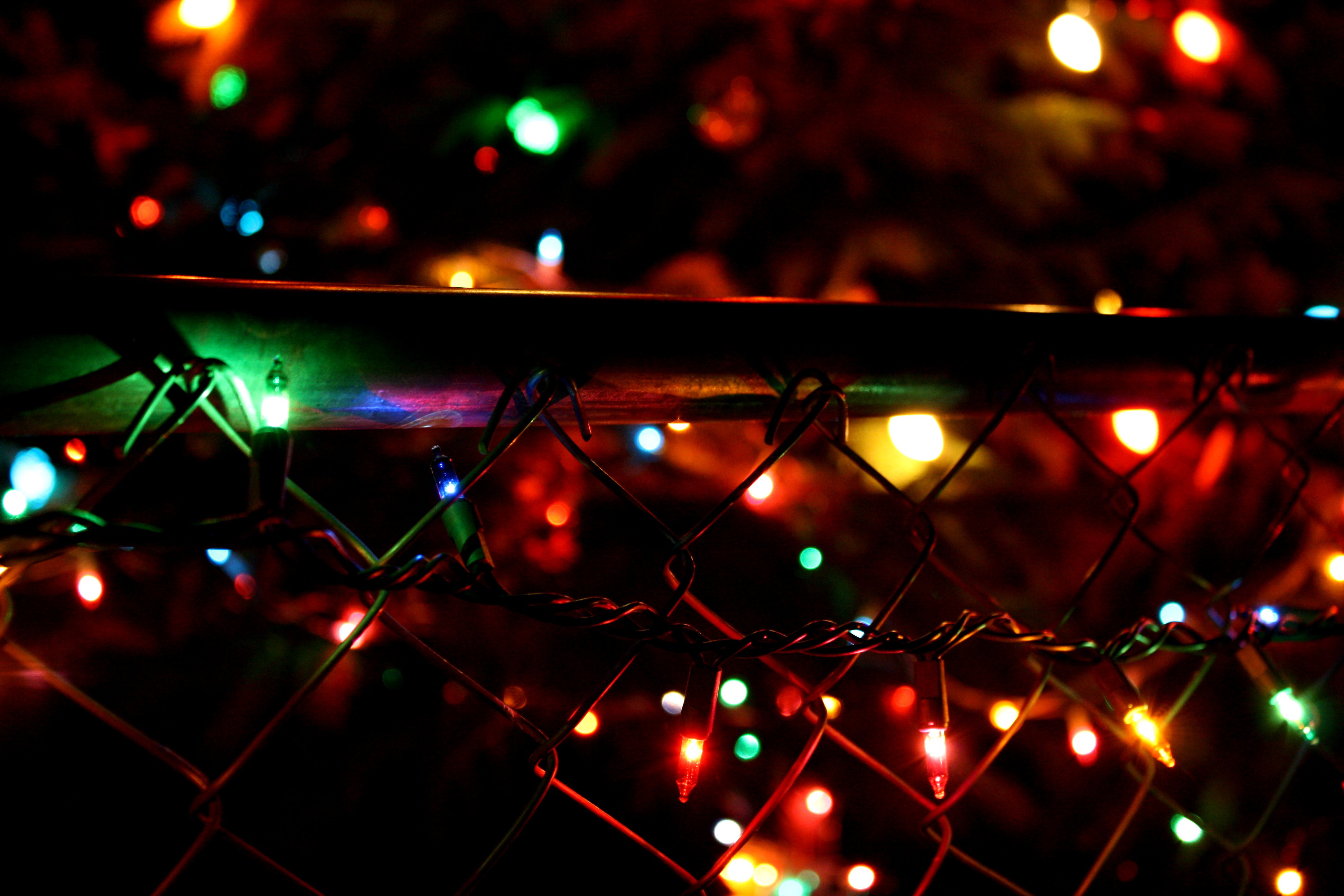 Christmas Lights Background Wallpaper