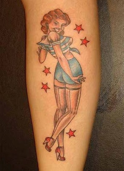 Halaah Io Pin Up Girls Tattoo Designs