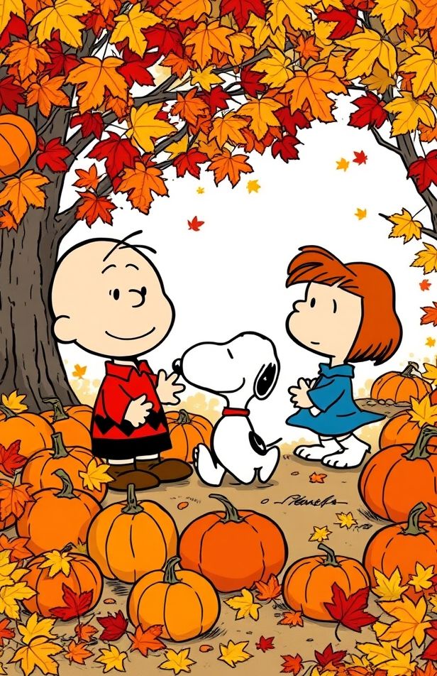 Peanuts Autumn Wallpaper