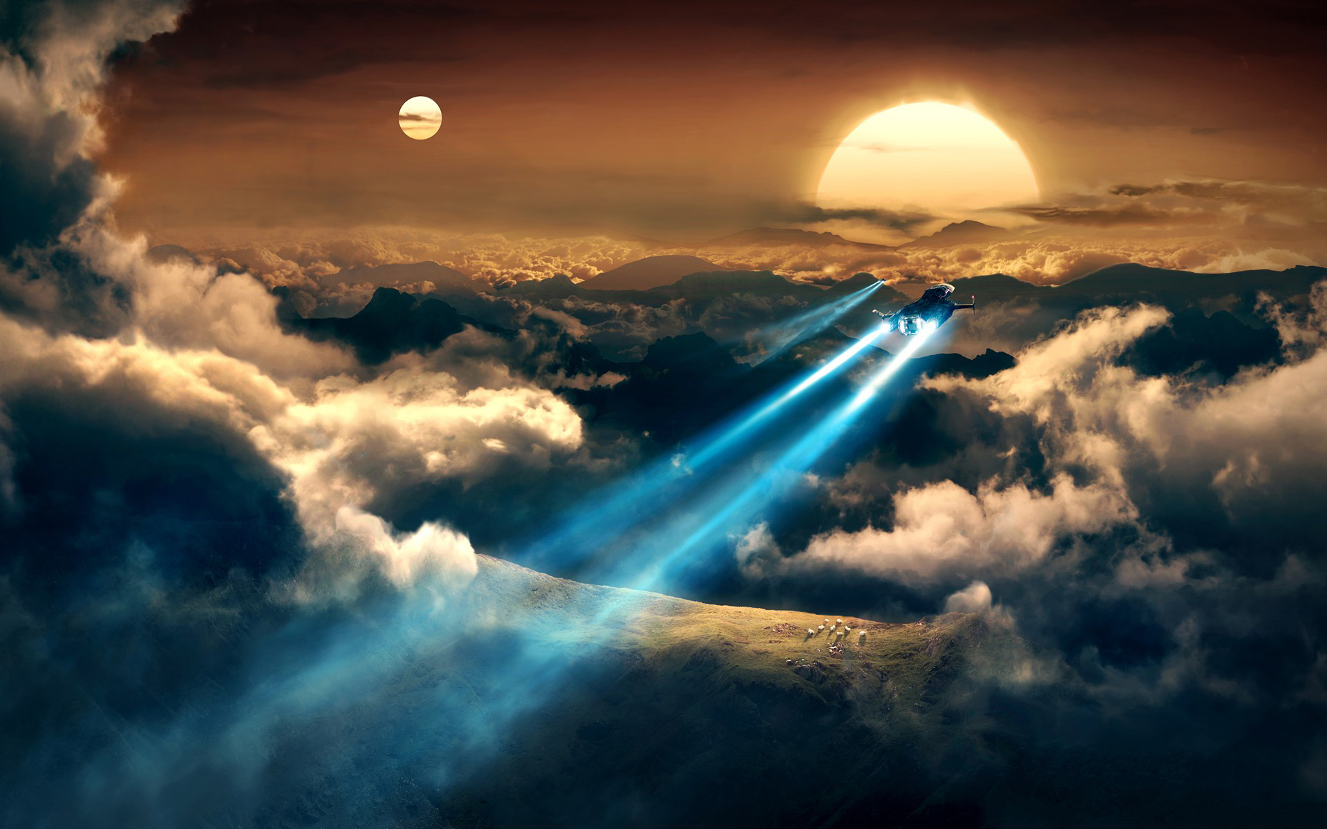 Art Fantasy Pla Space Trajectory Flight Train From
