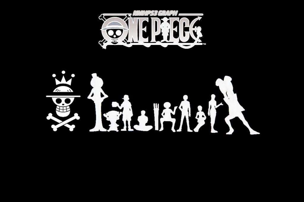 One Piece Pirate Logo Wallpaper Black