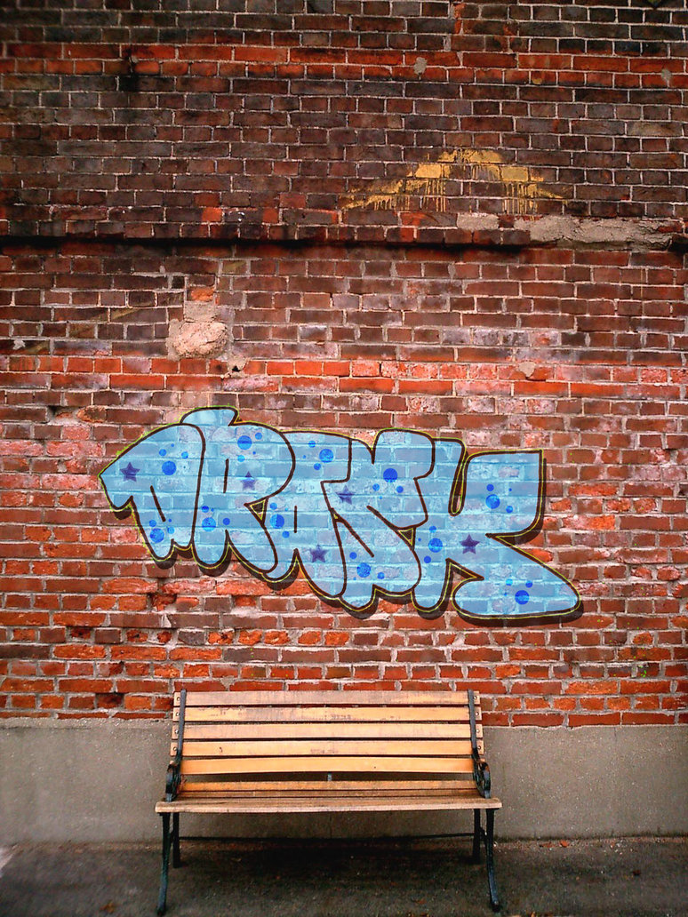 Brick Graffiti Wallpaper - WallpaperSafari