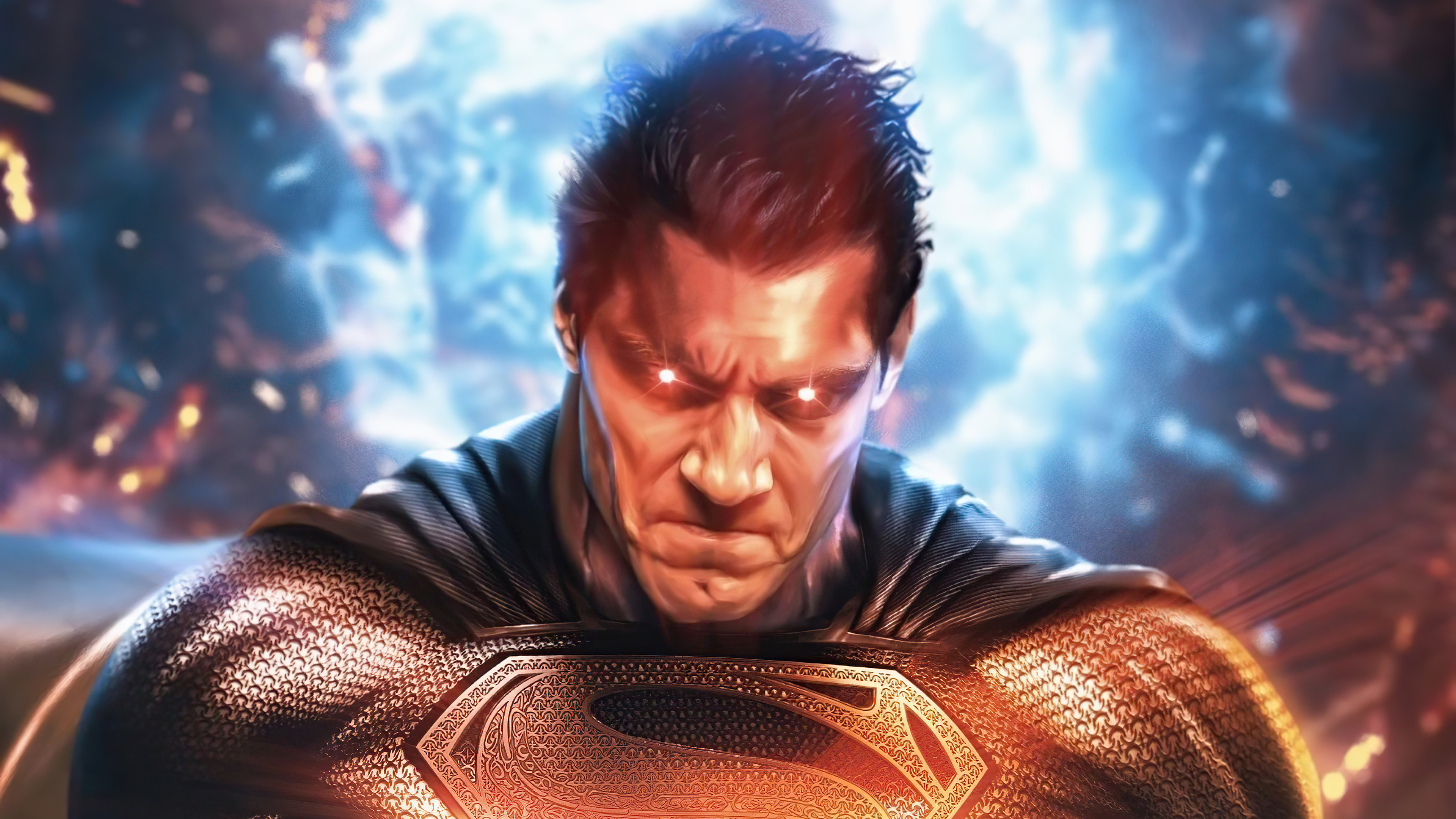 Superman Black Suit Justice League Zack Snyder Wallpaper 4K 63127