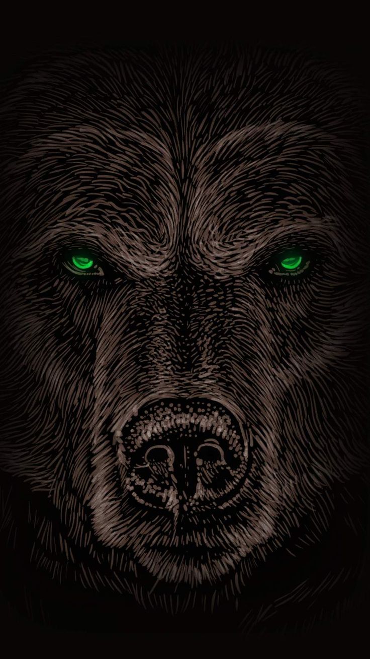 Grizzly Bear iPhone Wallpaper Tattoos Artwork
