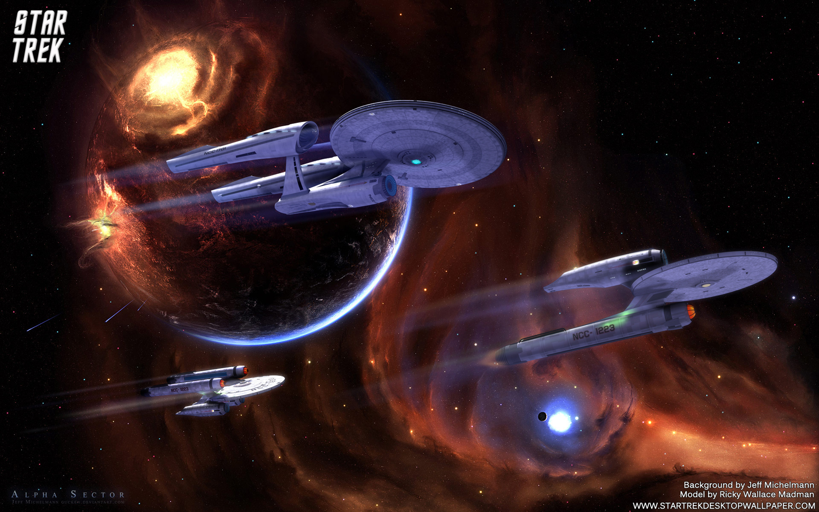 Star Trek Alpha Sector Puter Desktop Wallpaper