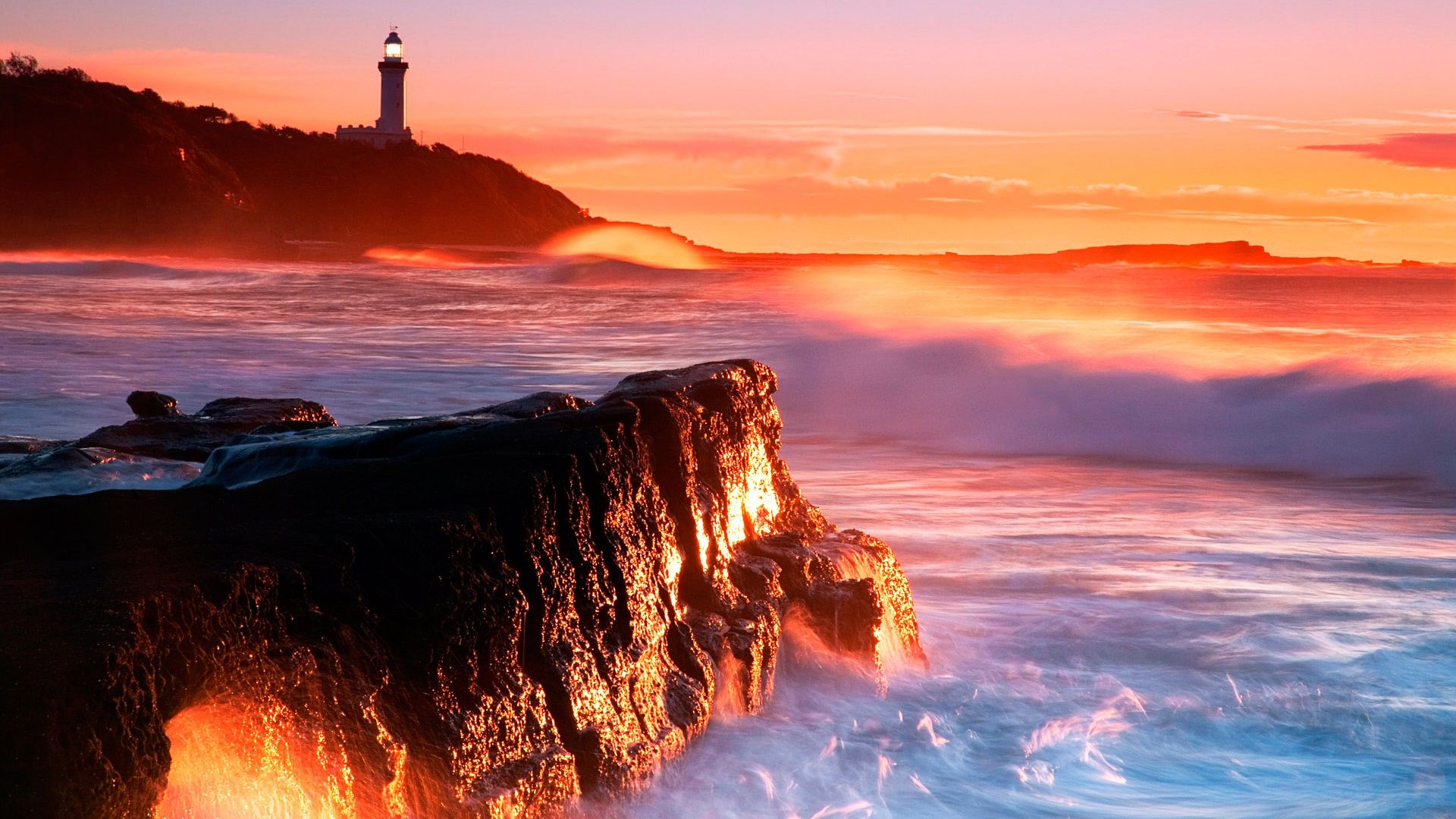 Best Coastline Wallpaper 1080p Sunset