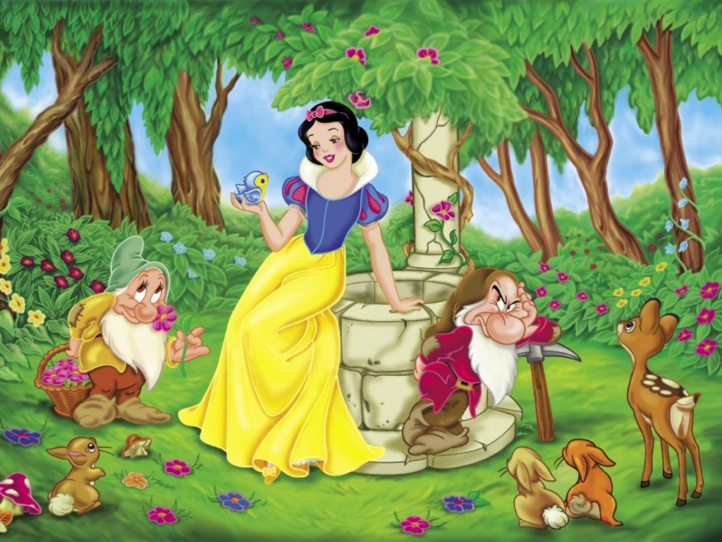 Beauty Disney Princess Wallpaper for Kids Room on LoveKidsZone 1024x768
