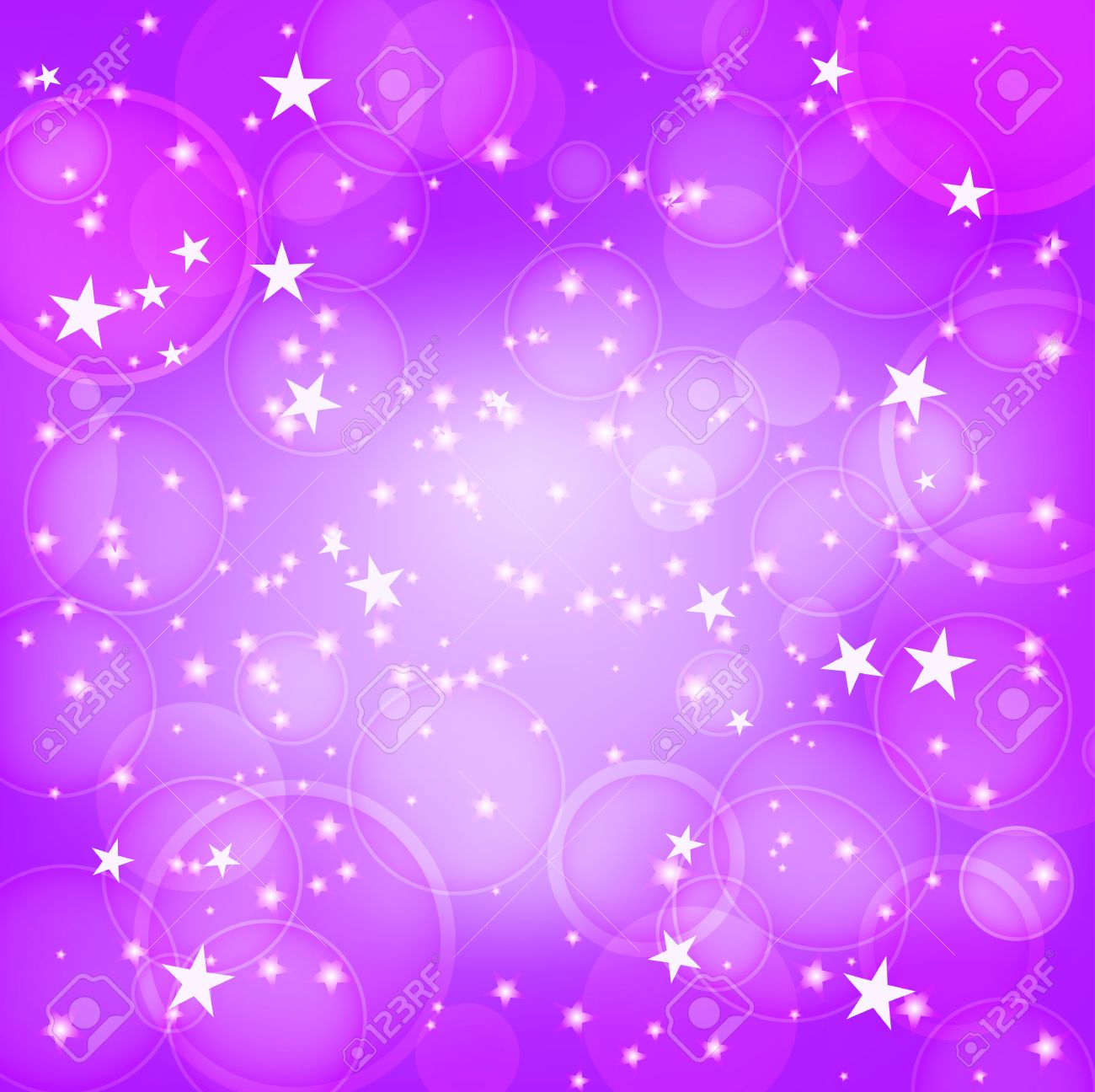 Shining Purple Background With Stars Royalty Cliparts