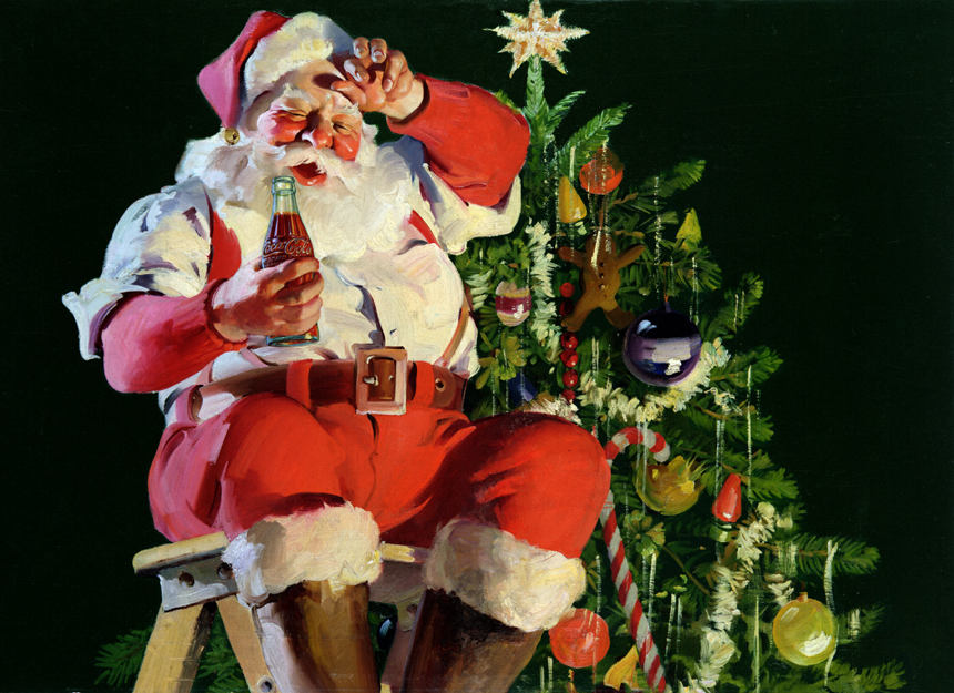 Coca Cola Santa Claus Merry Christmas Wallpaper HD