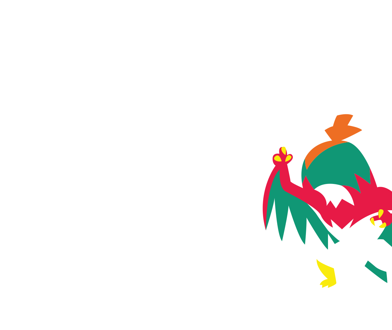 Minimal Artwork Wallpaper Of Hawlucha From Pokemon Paperpull