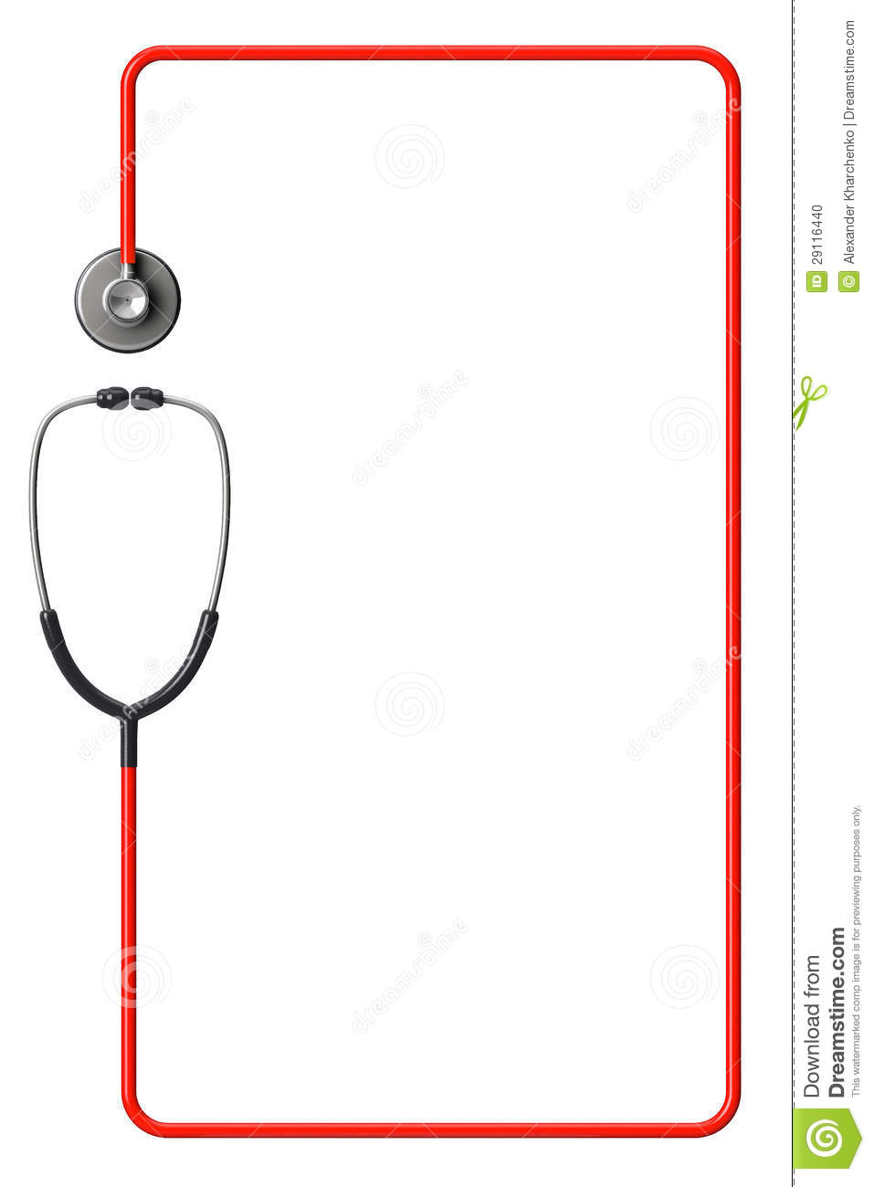 Doctor Border S Stethoscope In Red As