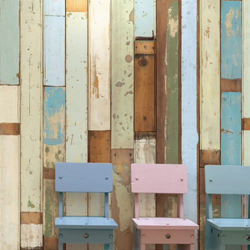 Natural Modern Interiors Recycled Timber Wallpaper