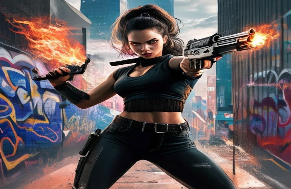 Girls With Guns Wallpaper