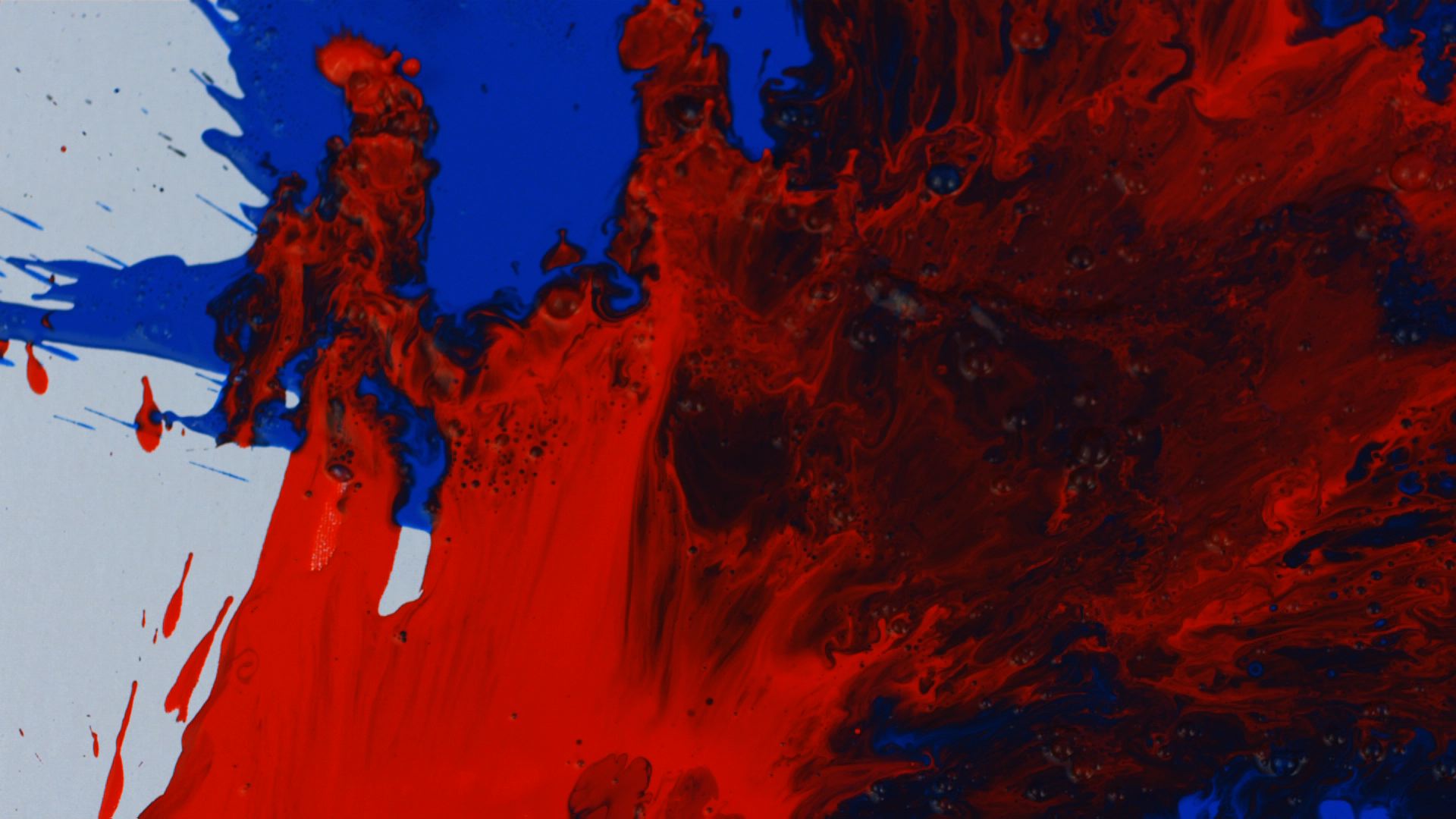 Red Splatter Paint Background And