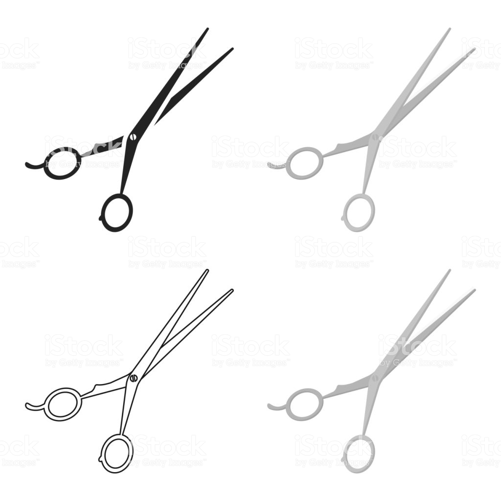 Free download Haircutting Shears Icon In Cartoon Style Isolated On White [1024x1024] for your