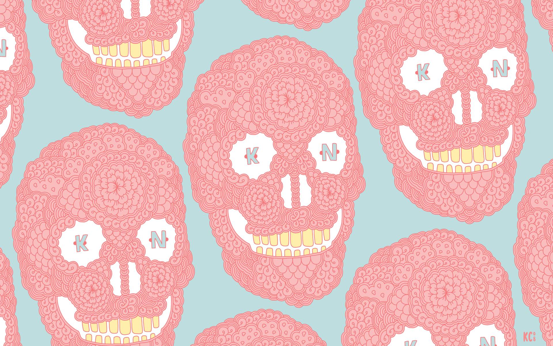 Pastel Skulls Wallpaper Myspace Background