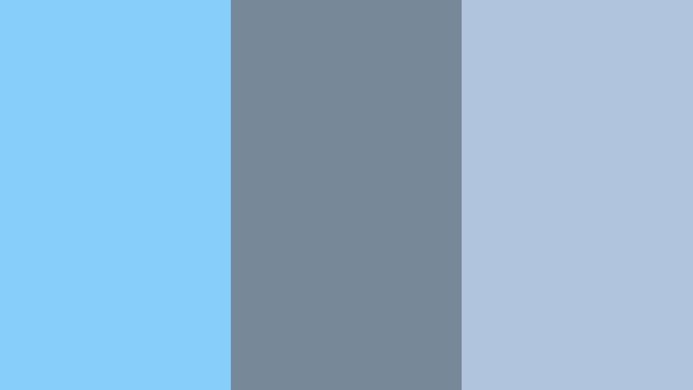 Sky Blue Light Slate Gray And Steel Three Color Background