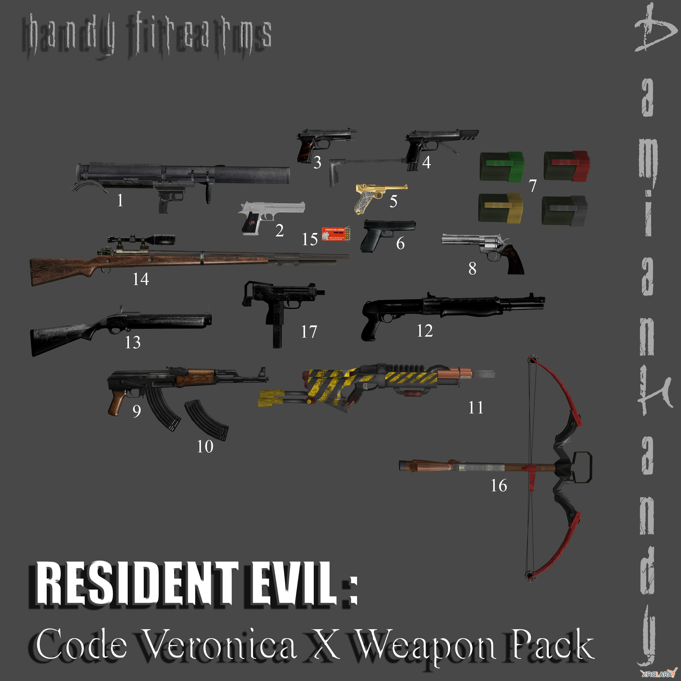 Code Veronica X Weapons By Damianhandy