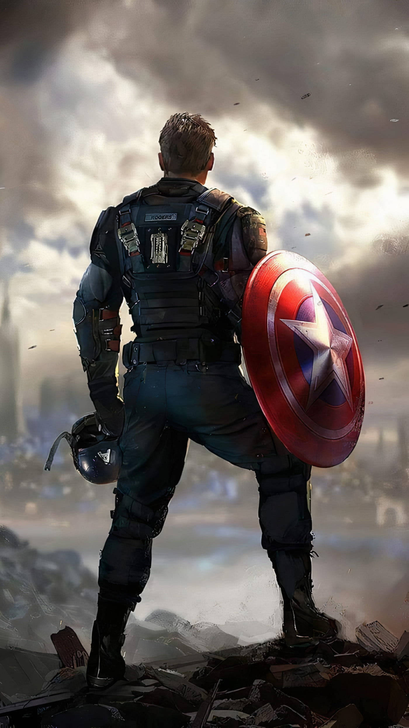 Captain America Shield iPhone Avengers Endgame Wallpaper