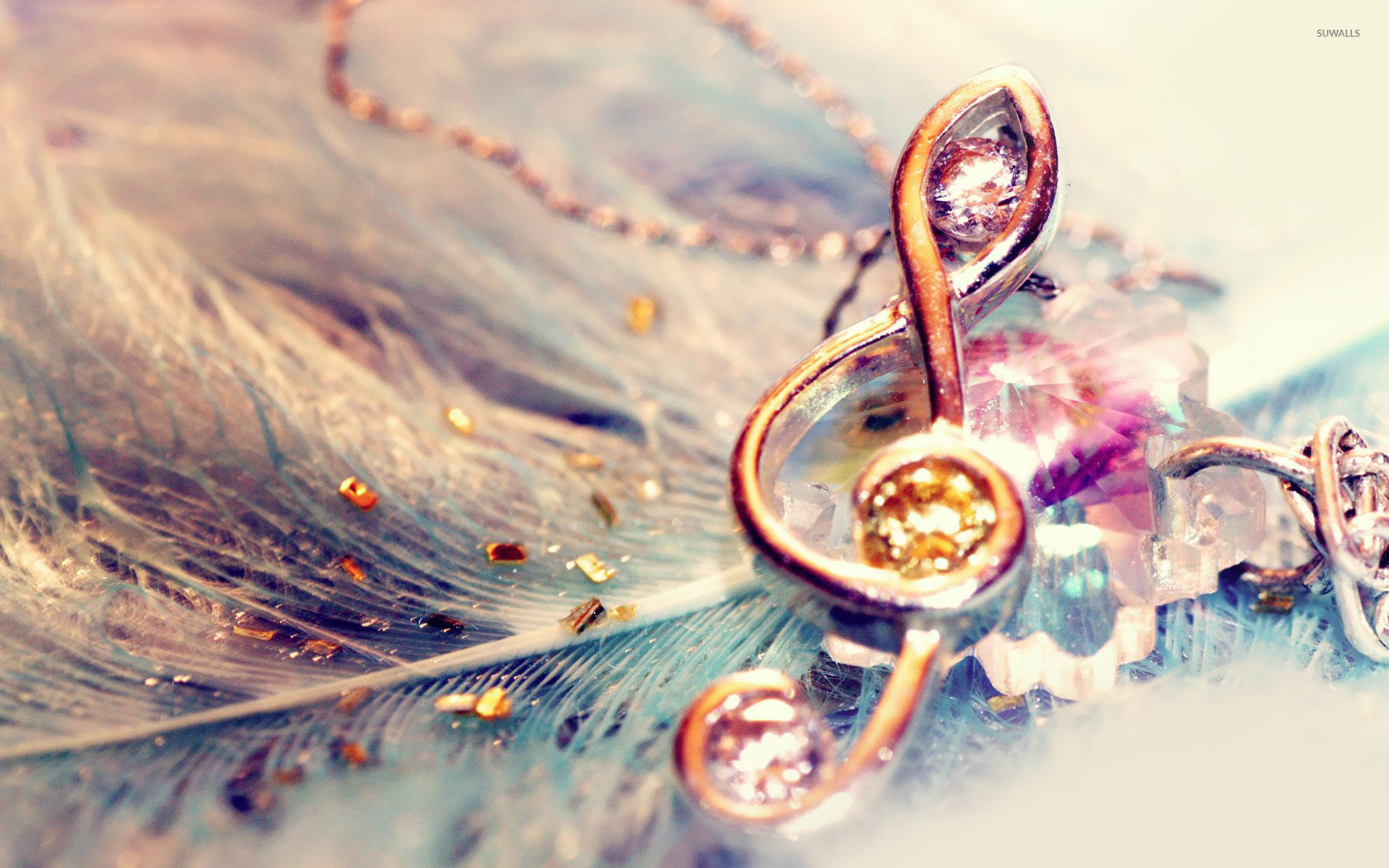 G Clef Feather Pin Wallpaper Photography