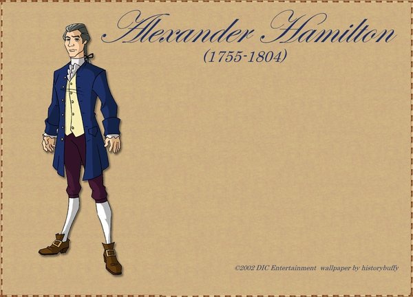 Alexander Hamilton Cartoon Drawing Wallpaper