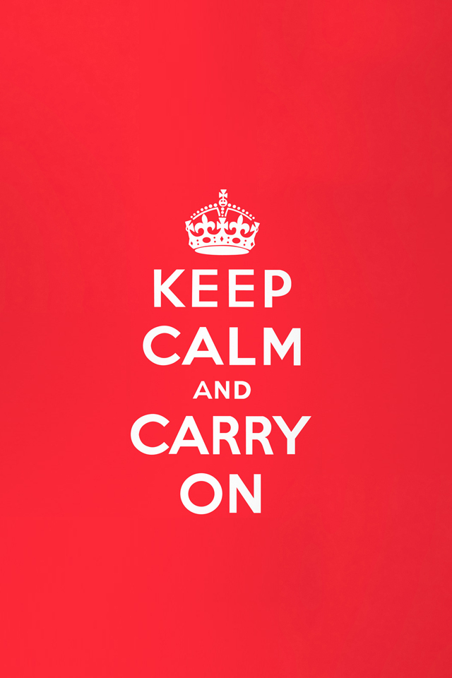 Keep Calm And Carry On iPhone Wallpaper HD