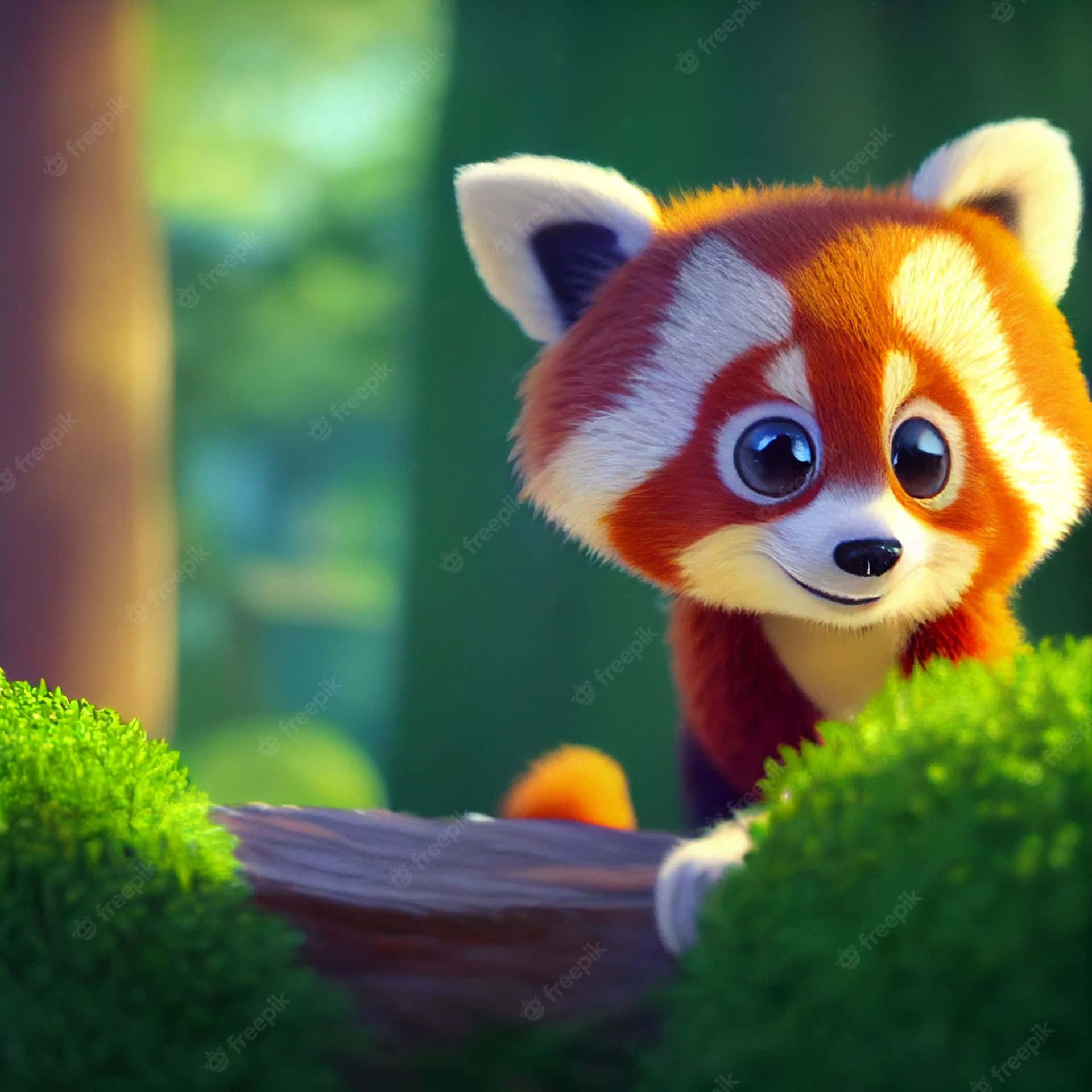Cute Red Panda Wallpaper