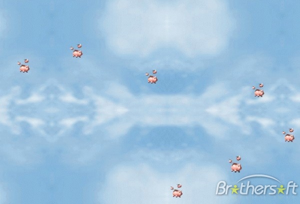 Flying Pigs Active Desktop Wallpaper