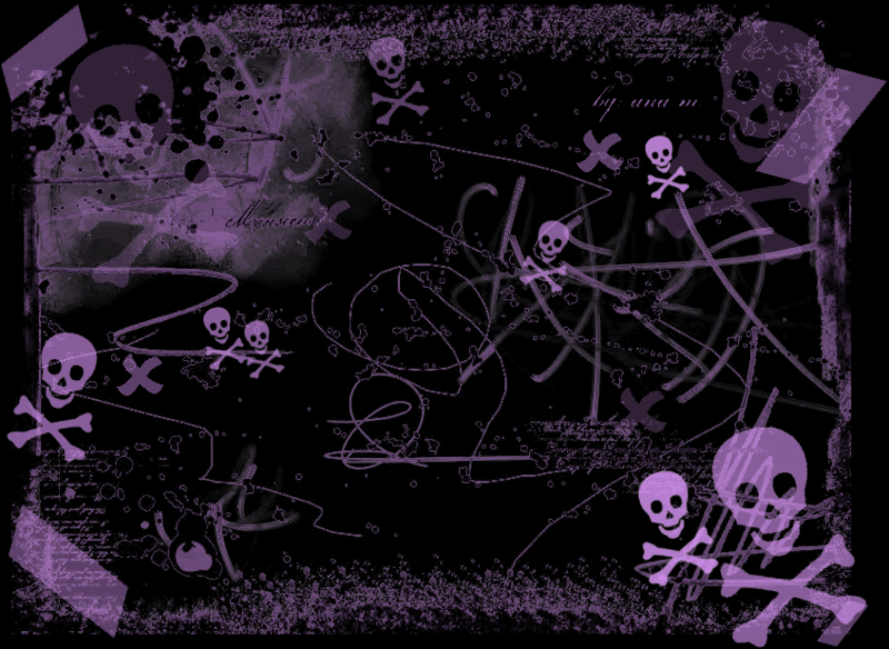Purple Skulls Wallpaper Background For Desktops