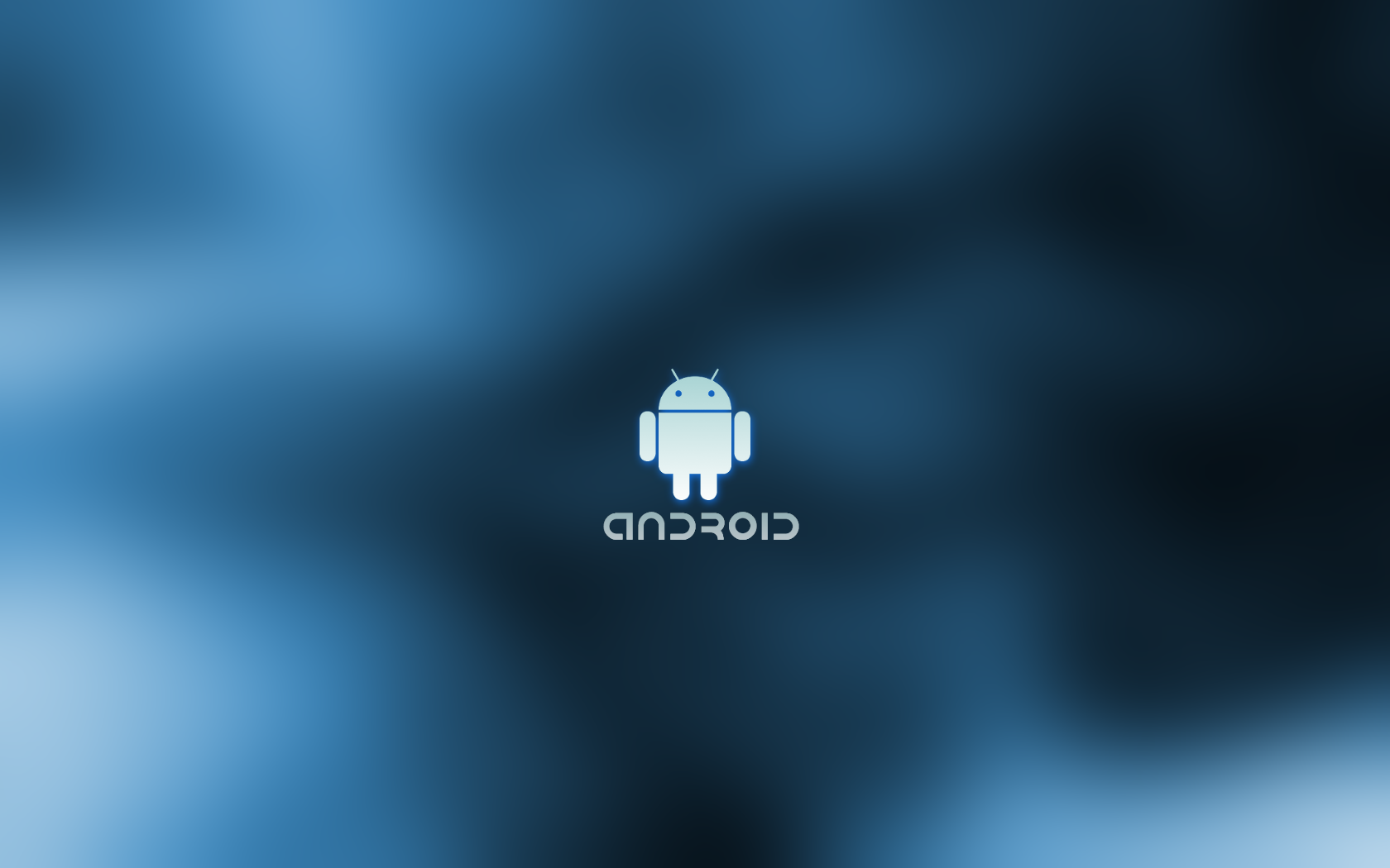 New Blue And Black Android Wallpaper Background With