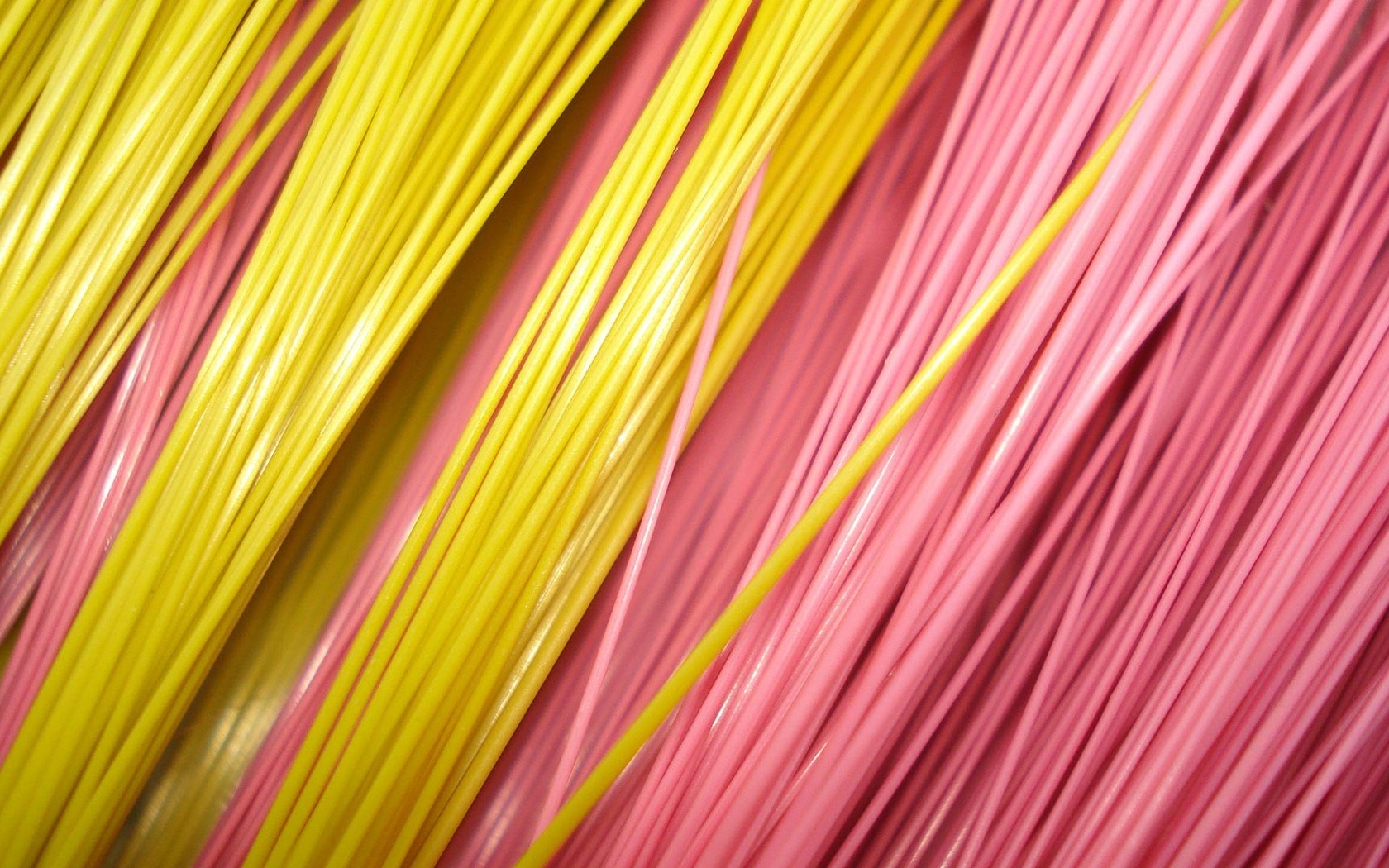 Pink And Yellow Wires Wallpaper