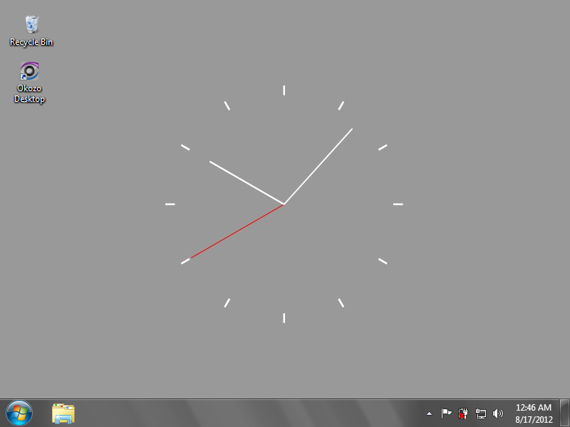 3d Analog Desktop Clock Wallpaper Full Windows Screenshot