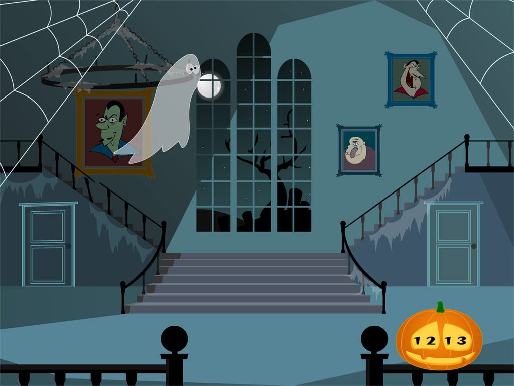 Halloween Clock screensaver enjoy the halloween atmosphere in merry 1024x768