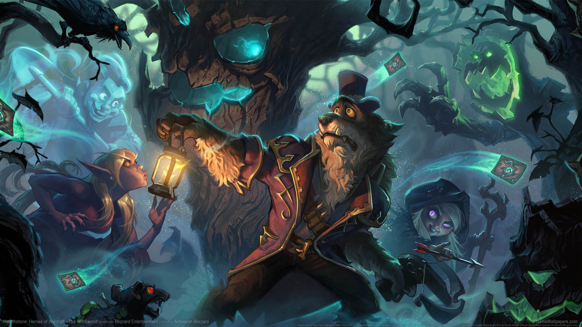 Hearthstone Heroes of Warcraft   The Witchwood wallpaper 01 1920x1080