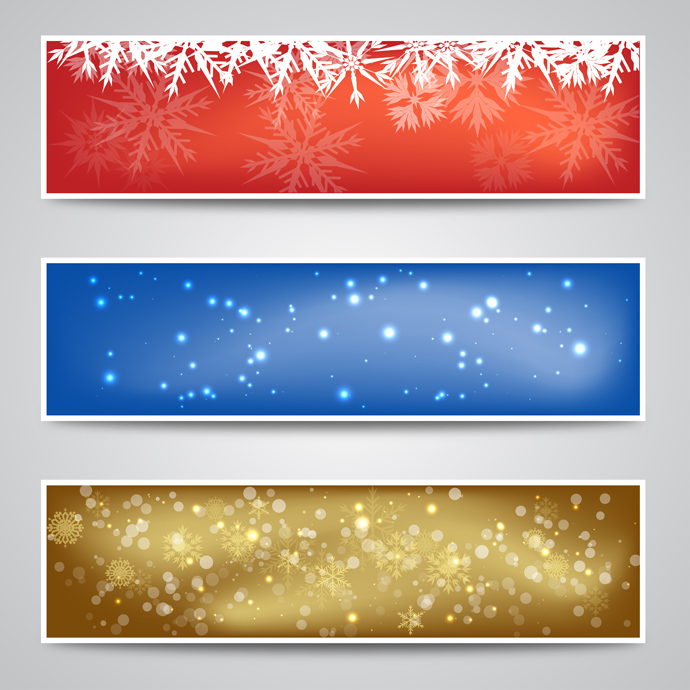 Christmas Banner Backgrounds   GreatVectors GreatVectors 690x690