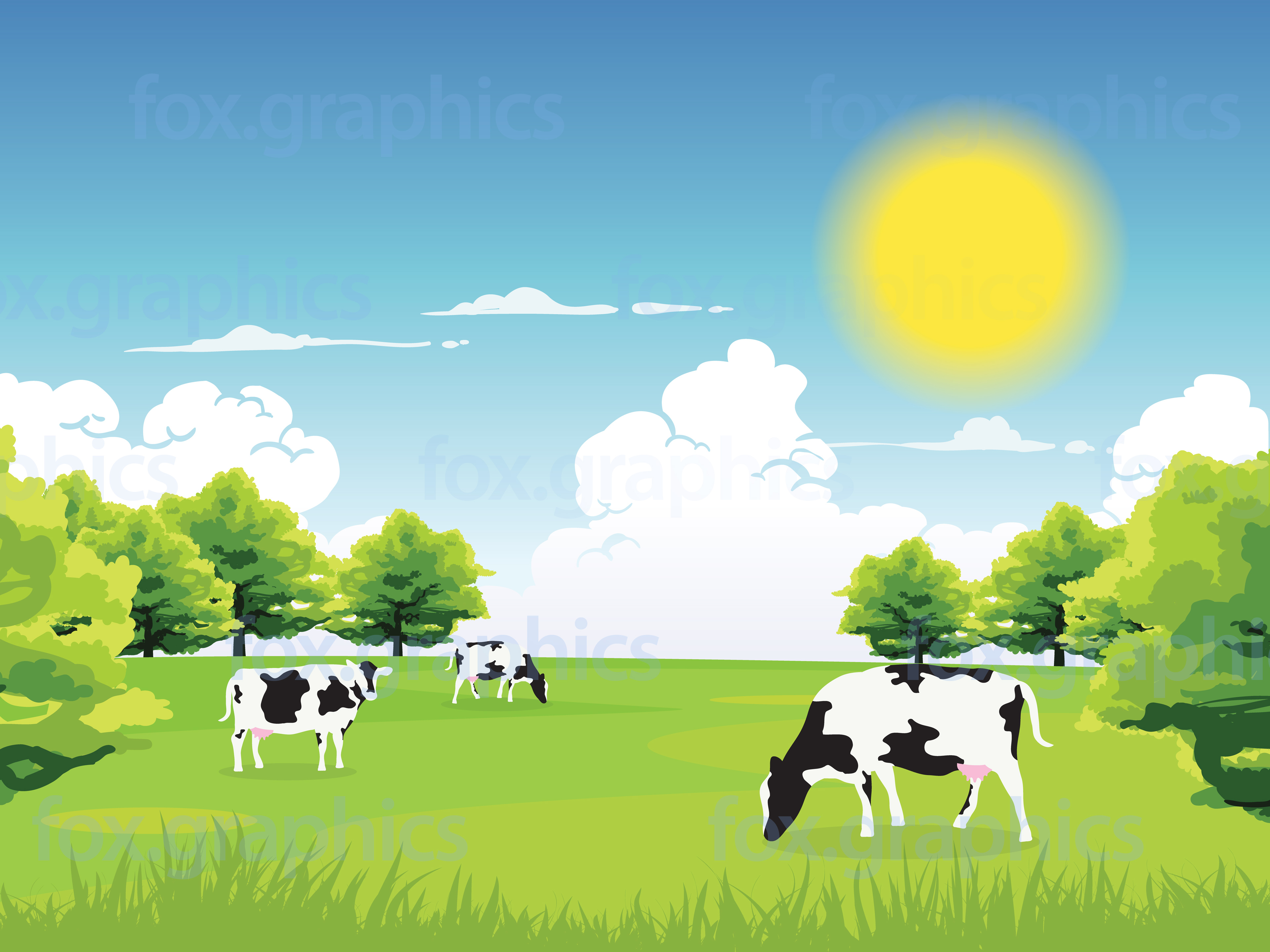 Vector Cows Background Textures Background