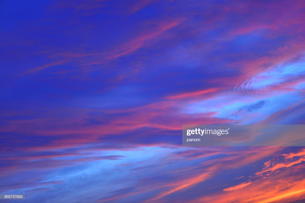 The Sky With Clouds Beatiful Sunrise Background Stock Photo