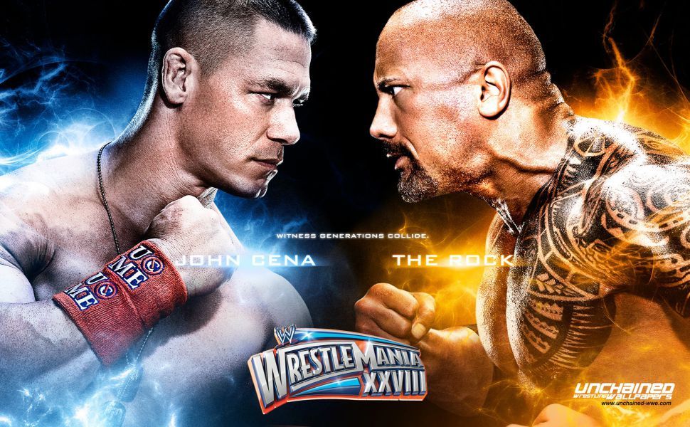 John Cena Vs The Rock HD Wallpaper Wwe