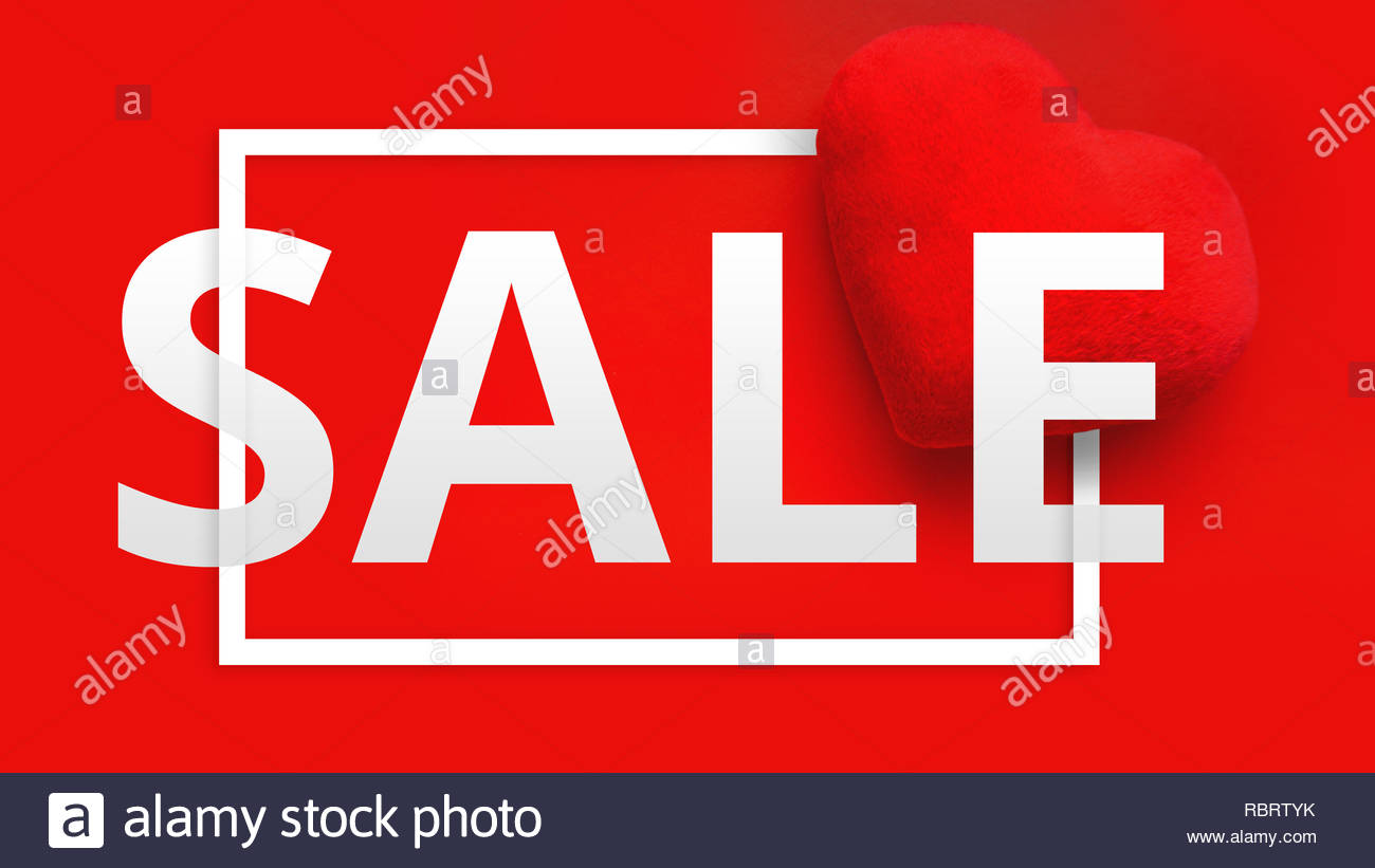Free download Happy Valentines Day Sale Promo  Banner Top view on