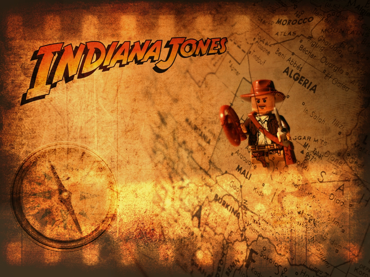 Indiana Jones LEGO Grunge Wallpaper   a photo on Flickriver