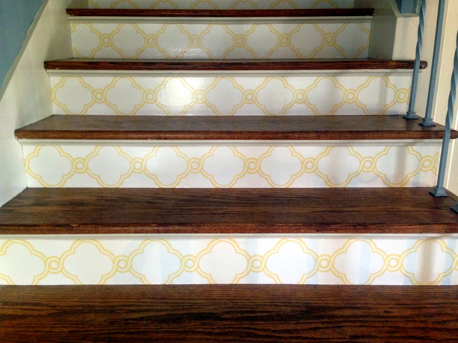How To Wallpaper Stair Risers Barnaclebutt